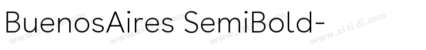 BuenosAires SemiBold字体转换 BuenosAires SemiBold字体转换